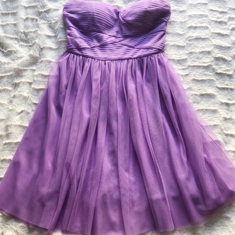 Purple strapless ark & co. dress